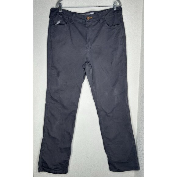 Ariat Denim - Ariat Rebar Perfect Rise Made Tough Straight Pant Womens 33R Fits 36x31.5 Gray